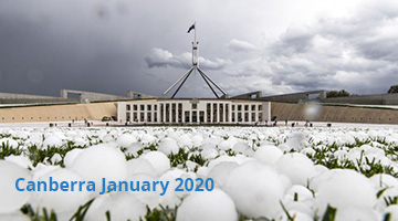 Canberra January 2020 Hail Storm