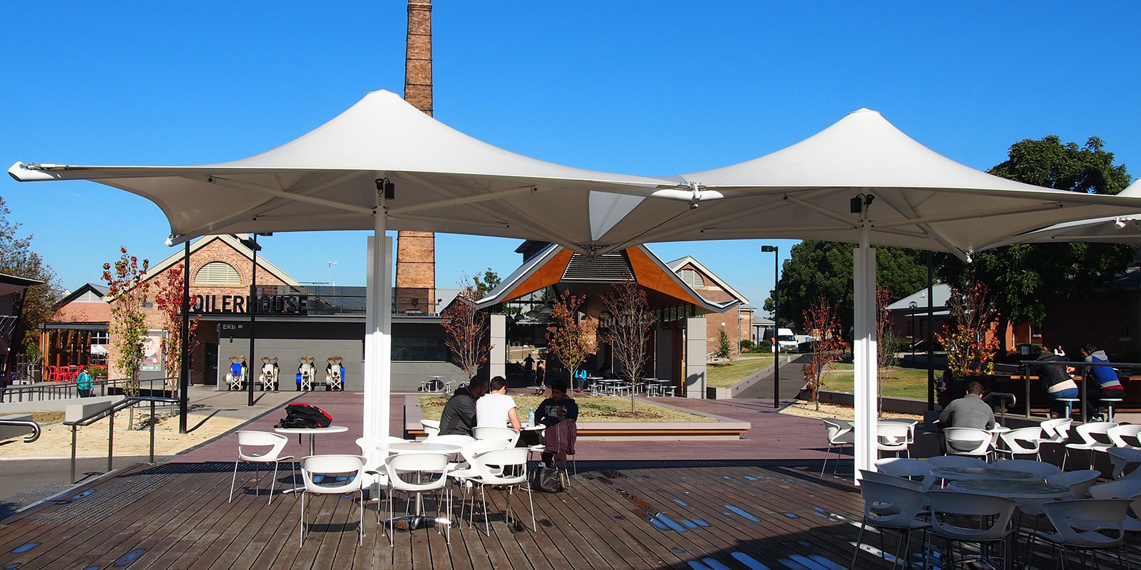Education-Uni-Western-Sydney-Monaco Monaco Permanent Umbrellas at University of Western Sydney