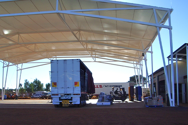 Industrial-Ayres-rock-truck Ayres Rock Freight Distribution Centre Canopy