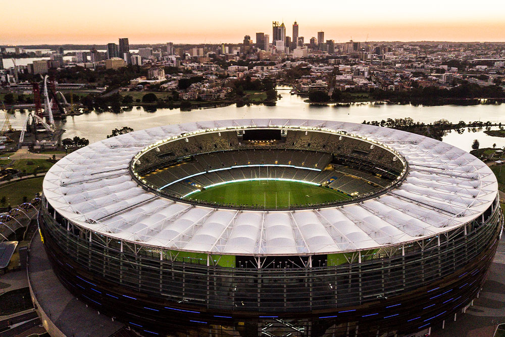 The Halo Roof on Perth's Optus Stadium