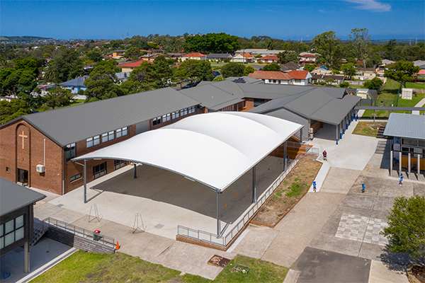 PVC School COLA,(Covered Outdoor Learning Area), Dapto NSW A School COLA in Dapto, NSW