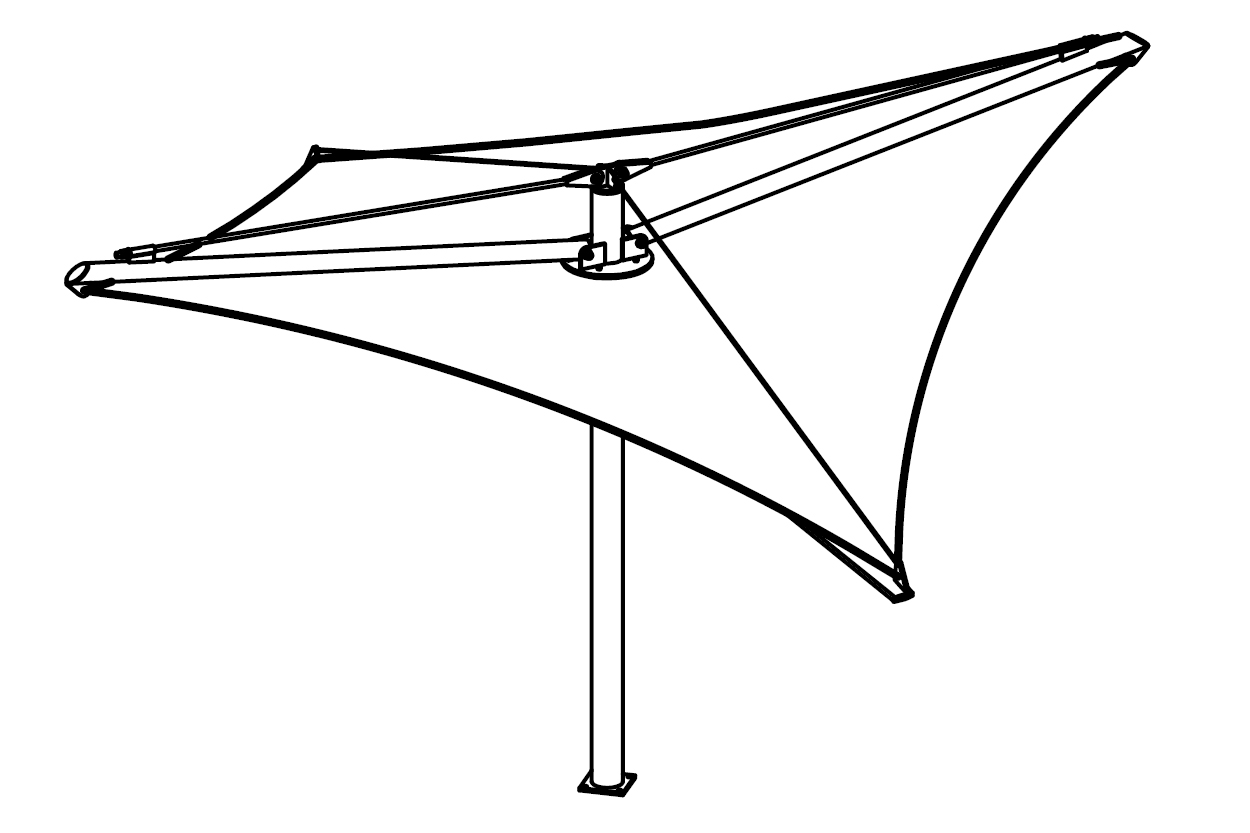 Quasar Side View Drawing