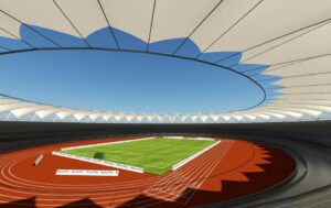 Jawaharlal Nehru Stadium Roof Render- Inside