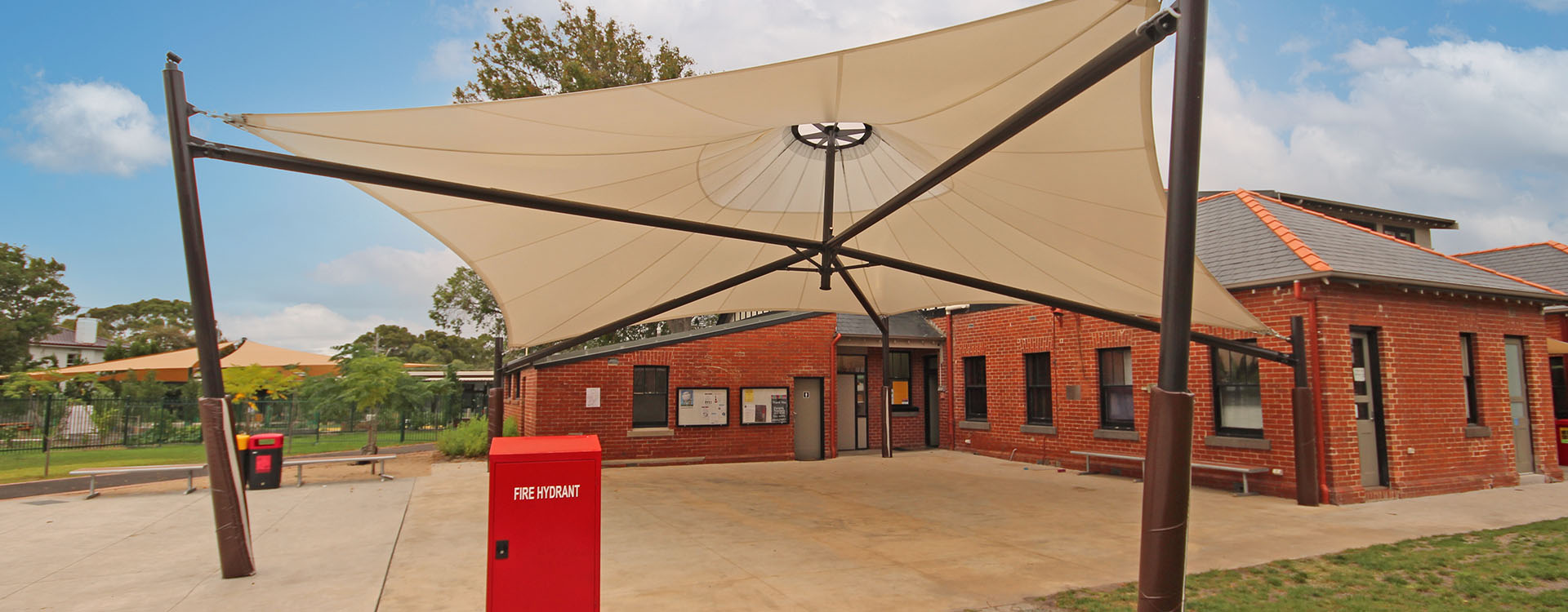 Firbank Grammar Playground Shade Structure