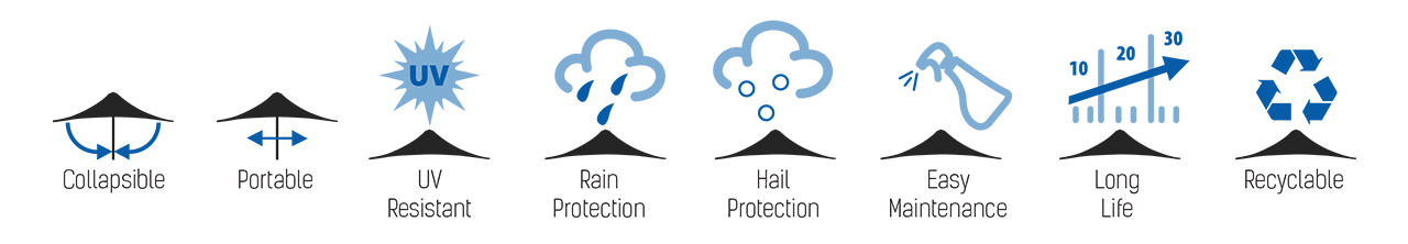 Porta Architectural Umbrellas Icons