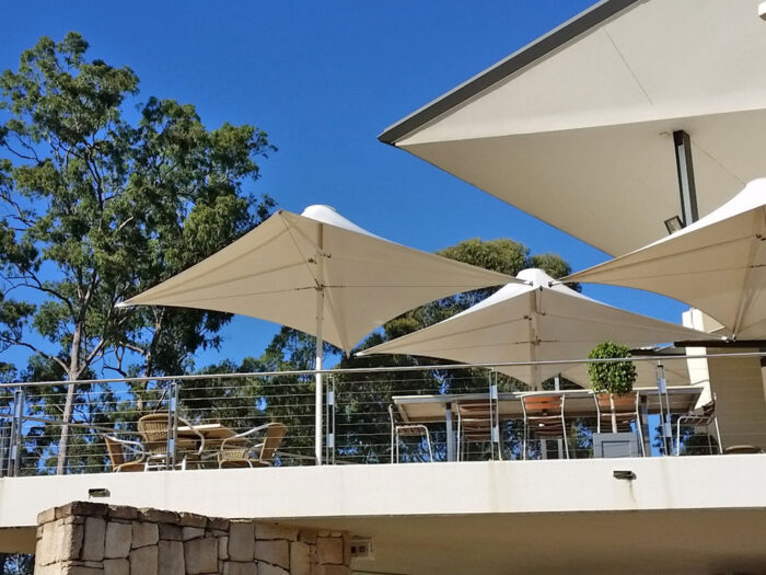 Alfresco Dining Shade Structures; Commercial Umbrellas