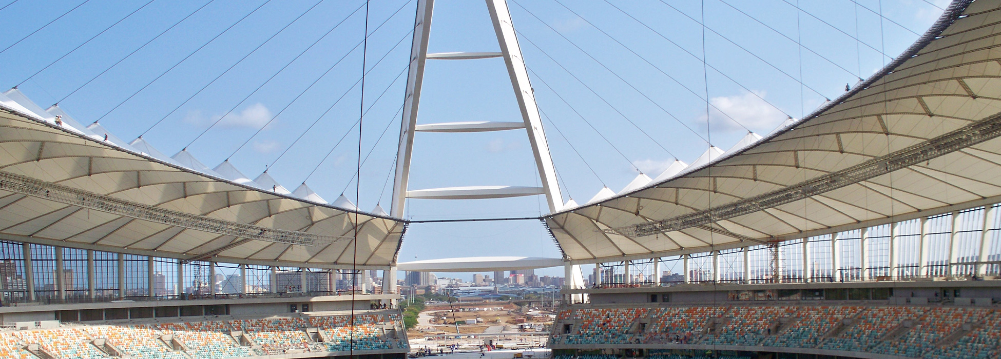 Spectator View of the Moses Mabhida Stadium Roof