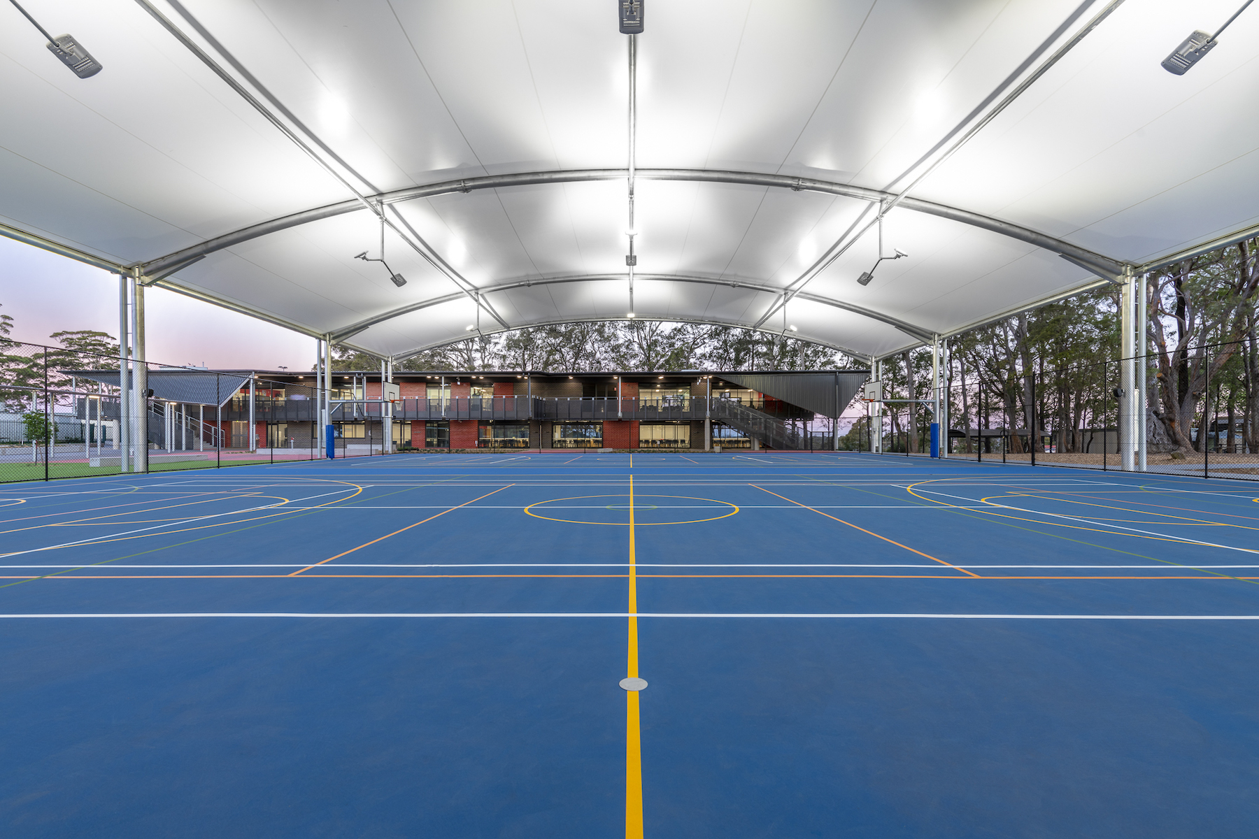 A Covered Sports Court | MakMax TensoSport Basketball court