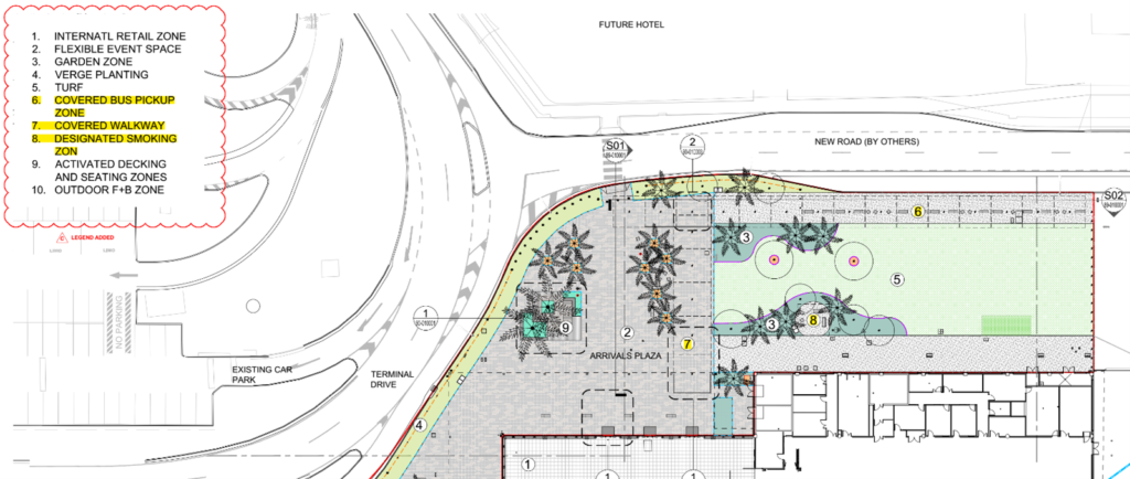 the Gold Coast Airport Arrivals Plaza Planning Phase