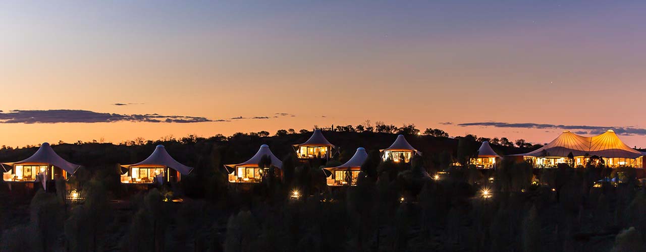 Portland Foreshore Umbrellas | Projects Longitude 131-Uluru-twilight