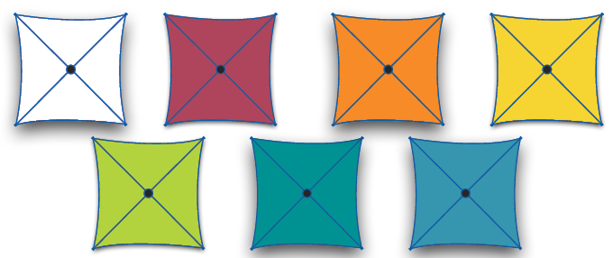 Portland Foreshore Umbrellas - Colours