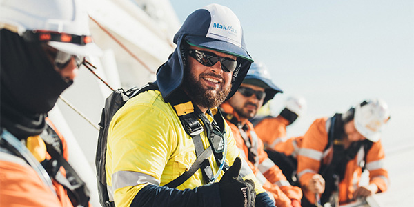 MakMax Australia Team At Work on the Sydney Football Stadium Roof