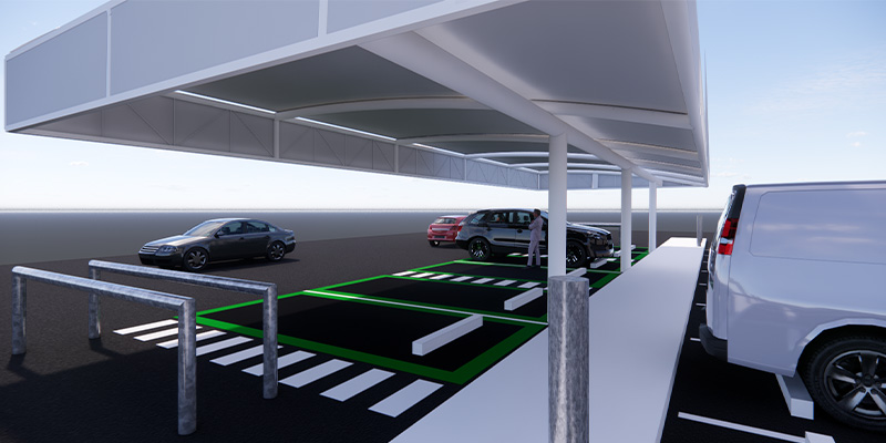 TensoCar DTB shade Direct to Boot Carpark Shade Design