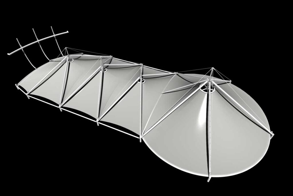 Warringah Mall PTFE Atrium 3D Model