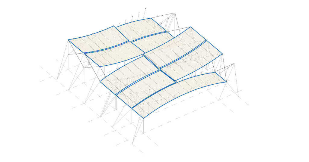 Expo Milano Shade Structure Isometric View