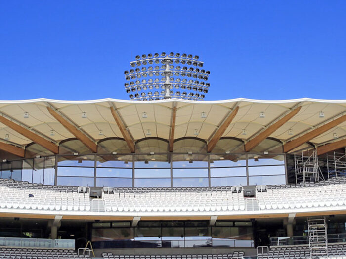 Warner Stand at Lords is an example of Timber and Membrane Structures