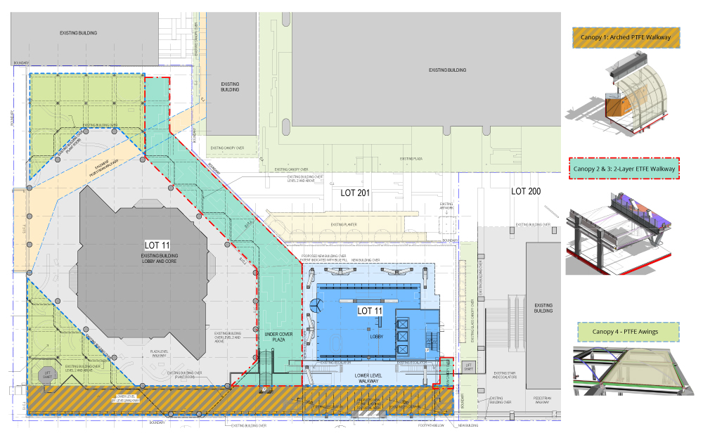 Westralia Square Canopies Plan