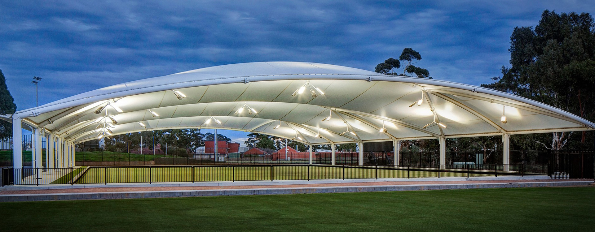 Lighting For Bowling Green Canopies Example