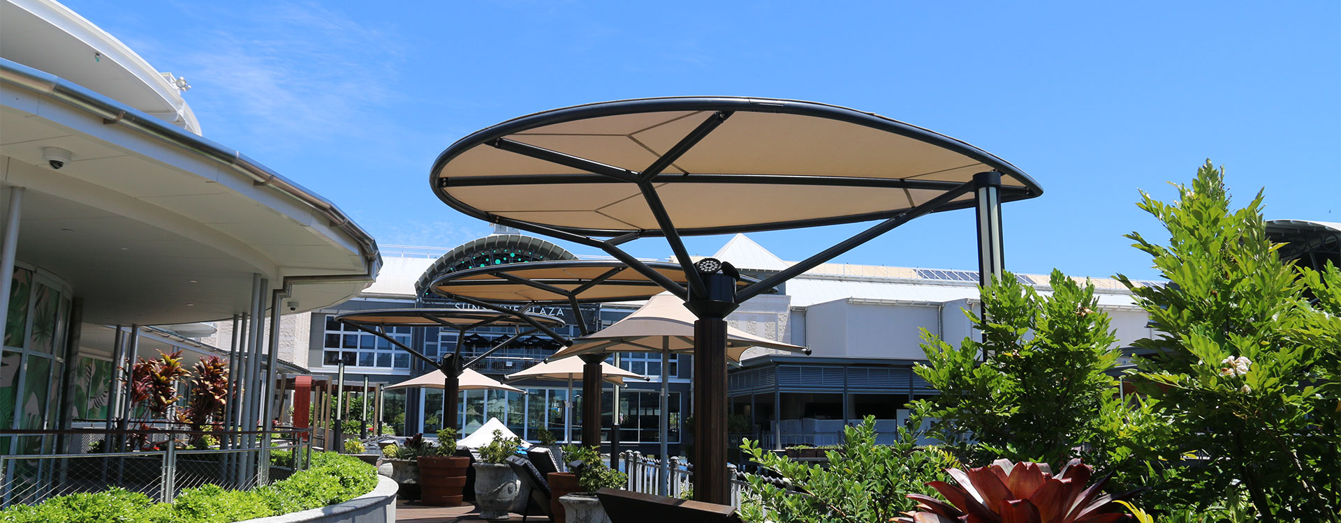 Sunshine Plaza Leaf Structures