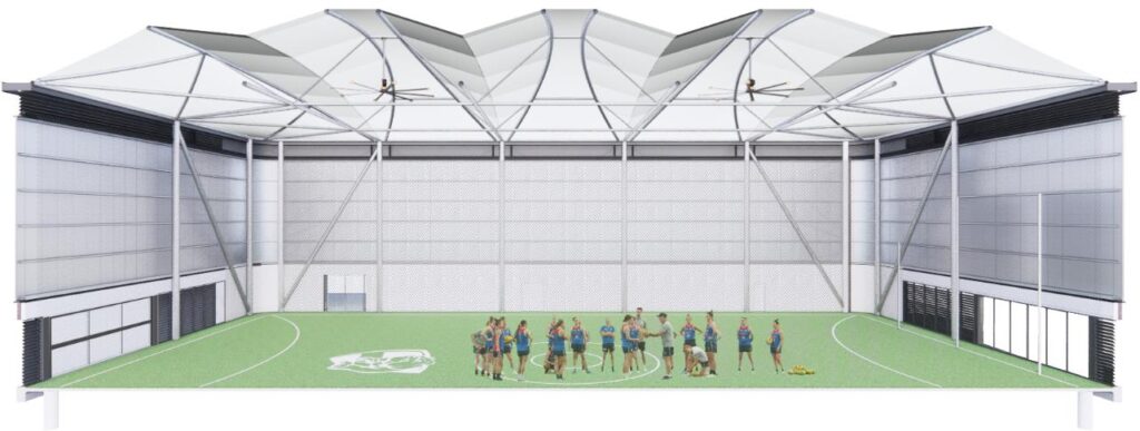 Concept Art for Whitten Oval Indoor Training Facility 