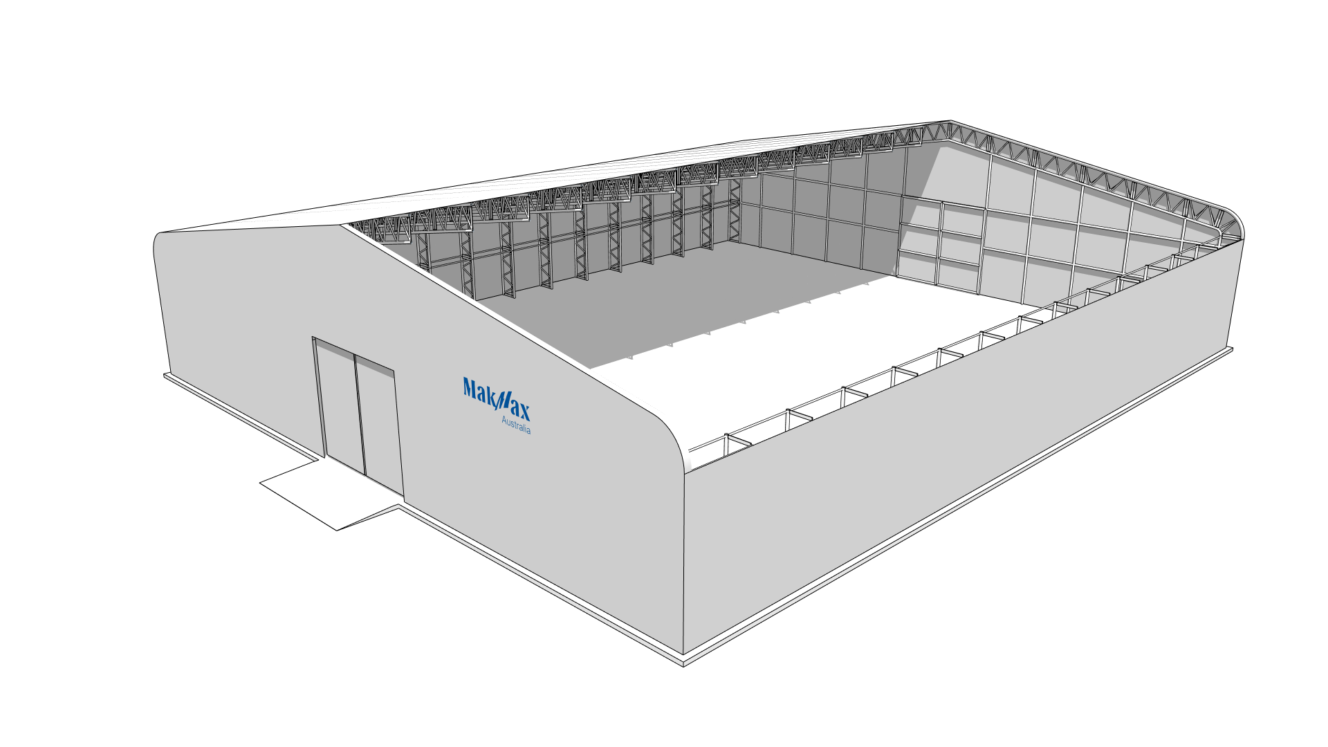 A FlexMak Warehouse Cutaway