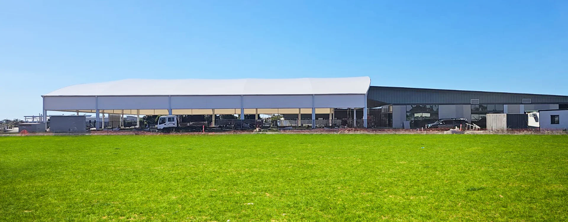 PTFE Awnings | Projects RV Lifestyle Village Covered Bowling Green