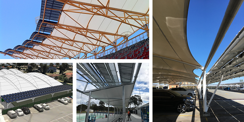 Tensile Membranes And Solar Panels