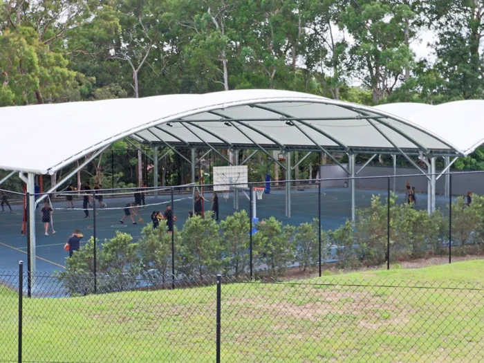 A school sports court roof
