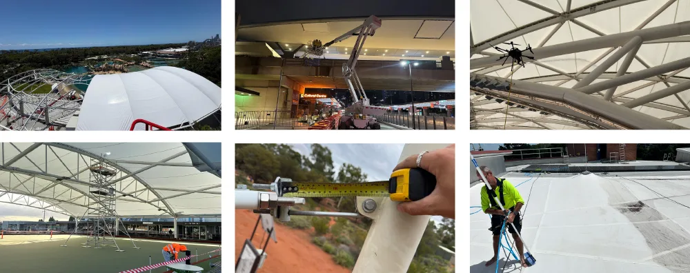 Tensile Membrane Repair | Tensile Membrane Repairs, Remediation And Replacement. examples of tensile membrane repairs, remediation and replacement