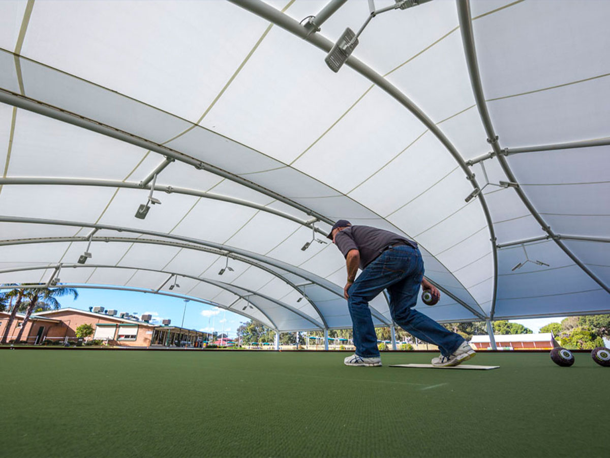 A MakMax Bowling Green Canopy in South Australia